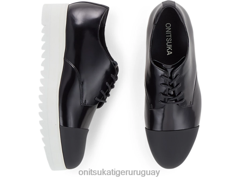 Onitsuka Tiger derby mujer J06BX553 negro zapatos