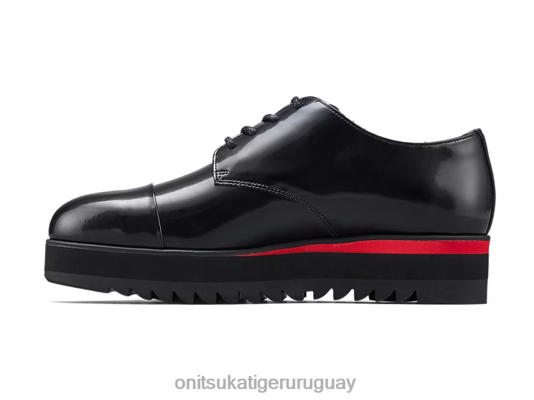 Onitsuka Tiger derby mujer J06BX556 negro/rojo clásico zapatos