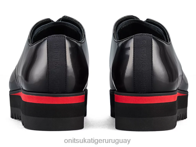 Onitsuka Tiger derby mujer J06BX556 negro/rojo clásico zapatos