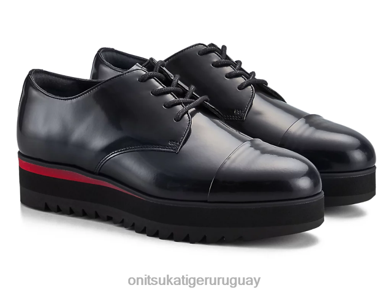 Onitsuka Tiger derby mujer J06BX556 negro/rojo clásico zapatos