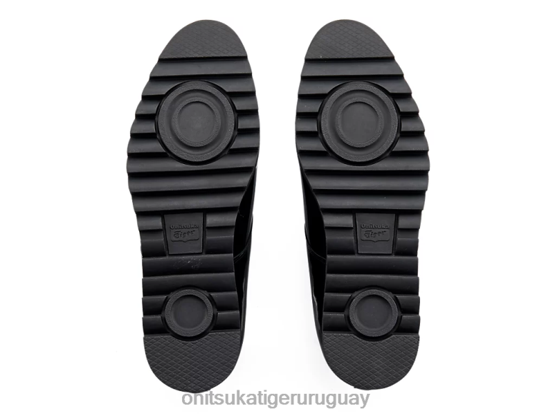 Onitsuka Tiger derby mujer J06BX560 negro brillante zapatos