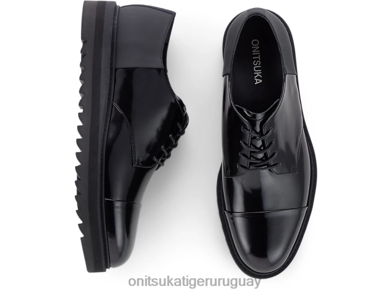 Onitsuka Tiger derby unisexo J06BX221 negro zapatos