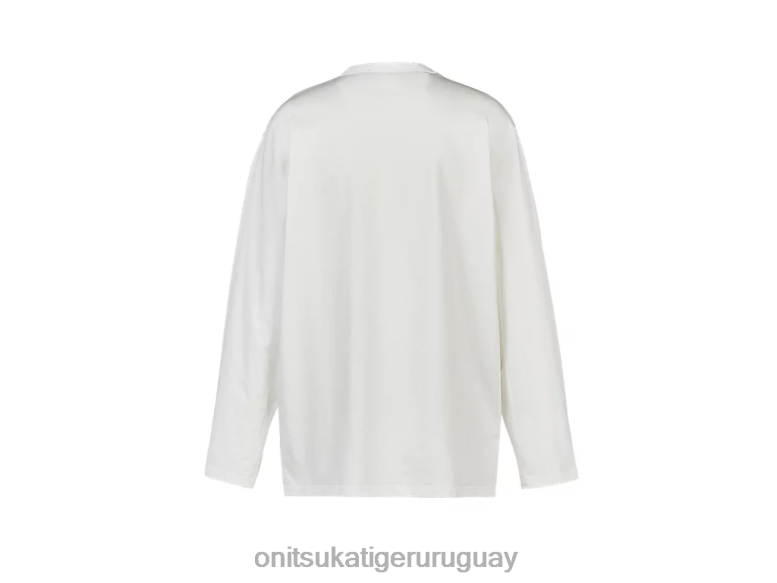 Onitsuka Tiger es camiseta hombres J06BX381 blanco ropa