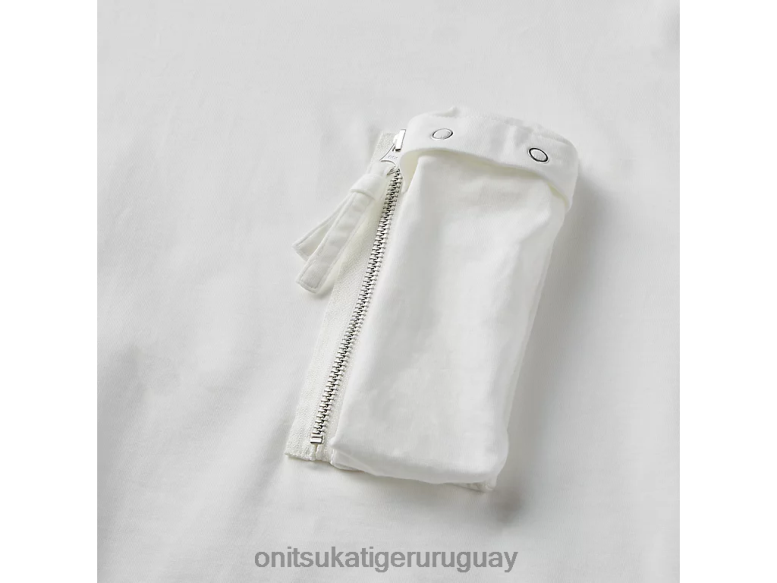 Onitsuka Tiger es camiseta hombres J06BX381 blanco ropa