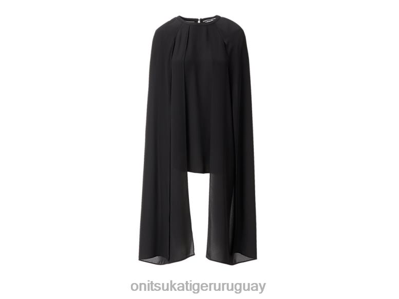 Onitsuka Tiger estaba arriba mujer J06BX588 negro ropa