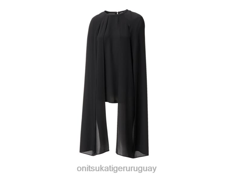 Onitsuka Tiger estaba arriba mujer J06BX588 negro ropa