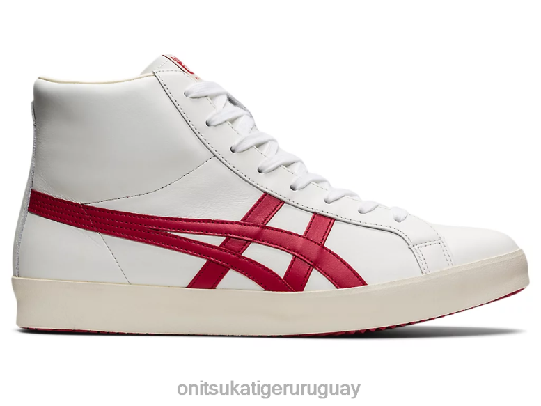 Onitsuka Tiger fabre hola nm unisexo J06BX138 blanco/rojo clásico zapatos