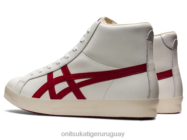 Onitsuka Tiger fabre hola nm unisexo J06BX138 blanco/rojo clásico zapatos