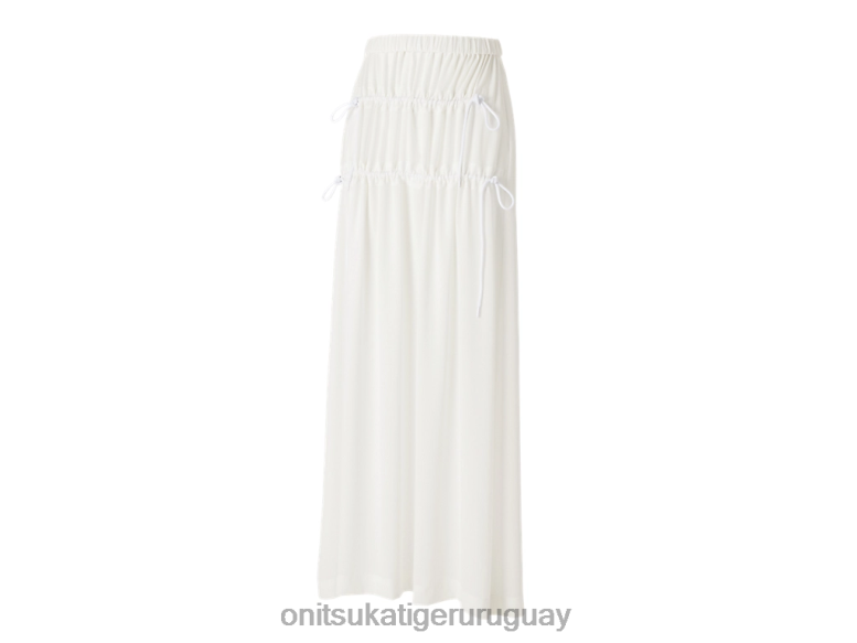 Onitsuka Tiger falda larga mujer J06BX585 blanco ropa