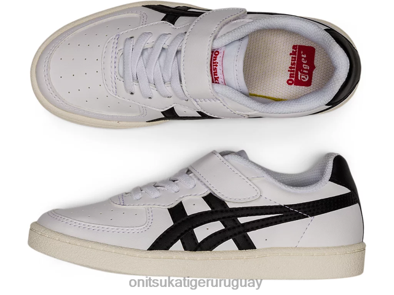 Onitsuka Tiger gsm niños J06BX653 blanco negro zapatos