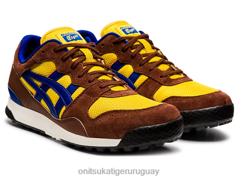 Onitsuka Tiger horizonte unisexo J06BX42 amarillo cromo/azul de Prusia zapatos