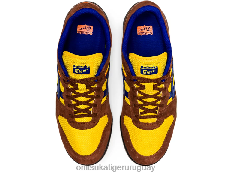 Onitsuka Tiger horizonte unisexo J06BX42 amarillo cromo/azul de Prusia zapatos
