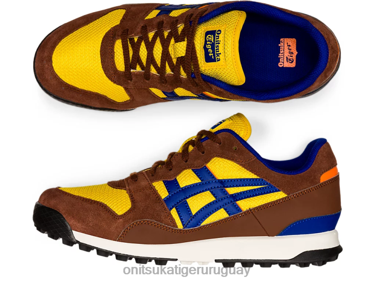Onitsuka Tiger horizonte unisexo J06BX42 amarillo cromo/azul de Prusia zapatos