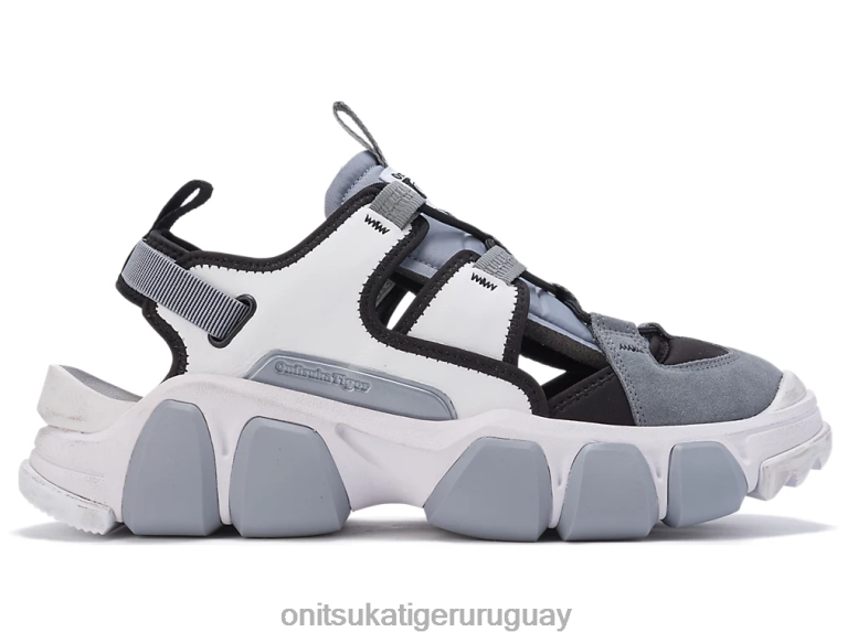 Onitsuka Tiger jaula de dentigre unisexo J06BX226 blanco/chapa de roca zapatos