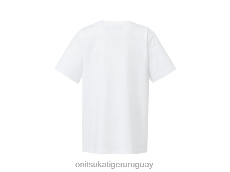Onitsuka Tiger logotipo gráfico t niños J06BX659 Oro blanco ropa