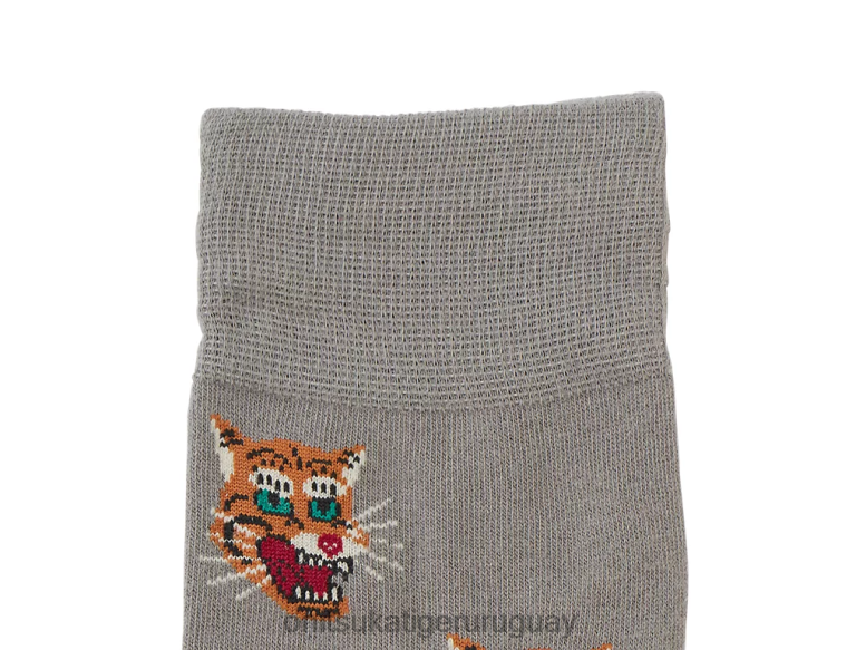 Onitsuka Tiger medias medias unisexo J06BX501 cuero gris accesorios