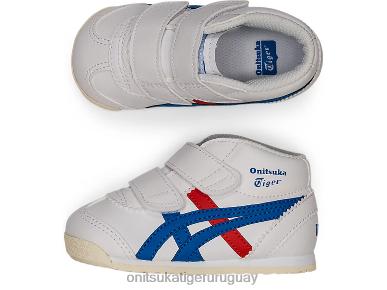 Onitsuka Tiger mexico mid-runner ts niños J06BX658 blanco/azul directorio zapatos