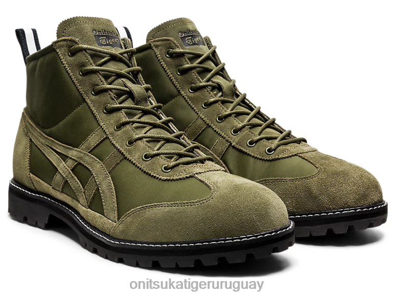 Onitsuka Tiger mexico rinkan unisexo J06BX209 verde bronce zapatos
