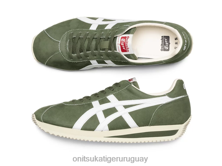 Onitsuka Tiger moal 77 nm unisexo J06BX173 verde bronce/blanco zapatos