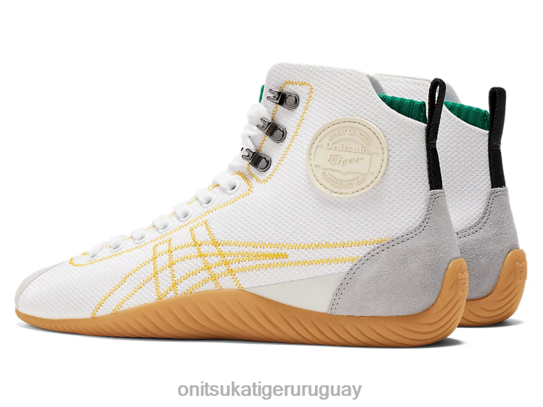 Onitsuka Tiger monte sclaw unisexo J06BX39 blanco amarillo zapatos