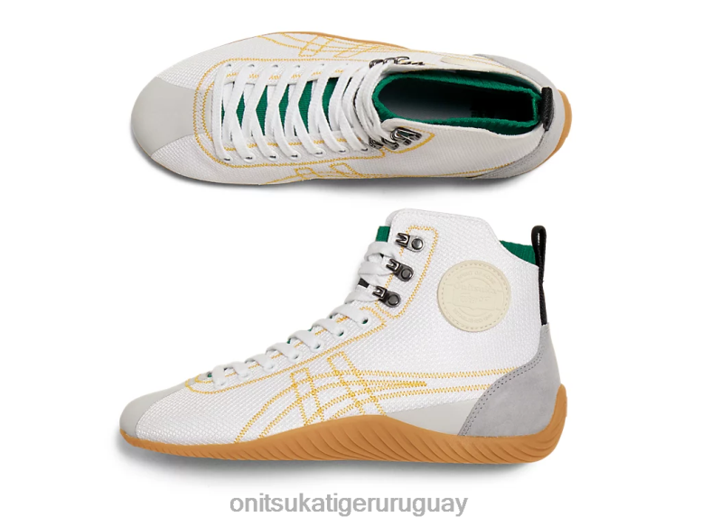 Onitsuka Tiger monte sclaw unisexo J06BX39 blanco amarillo zapatos