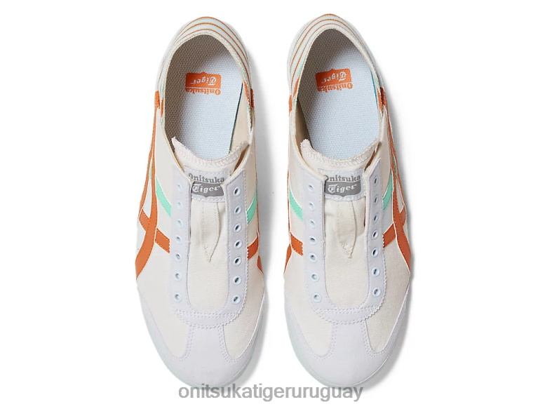 Onitsuka Tiger méxico 66 paraty unisexo J06BX25 blanco/naranja óxido zapatos