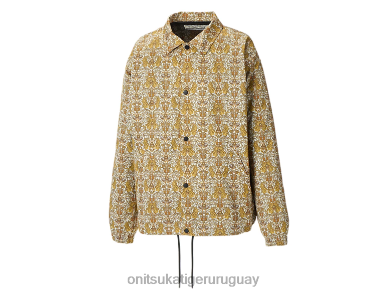 Onitsuka Tiger p chaqueta de entrenador hombres J06BX406 blanquecino ropa