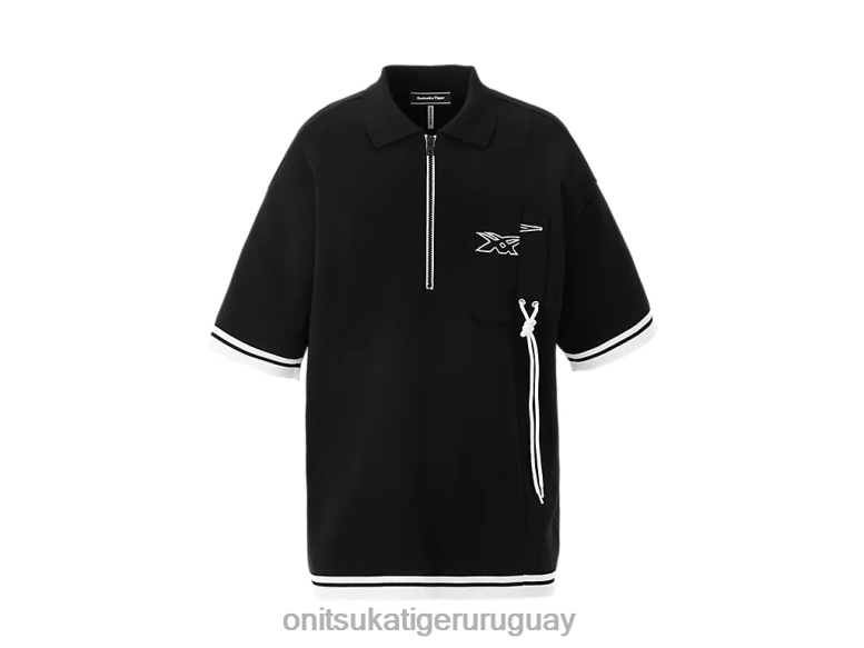 Onitsuka Tiger parte superior unisexo J06BX410 negro ropa