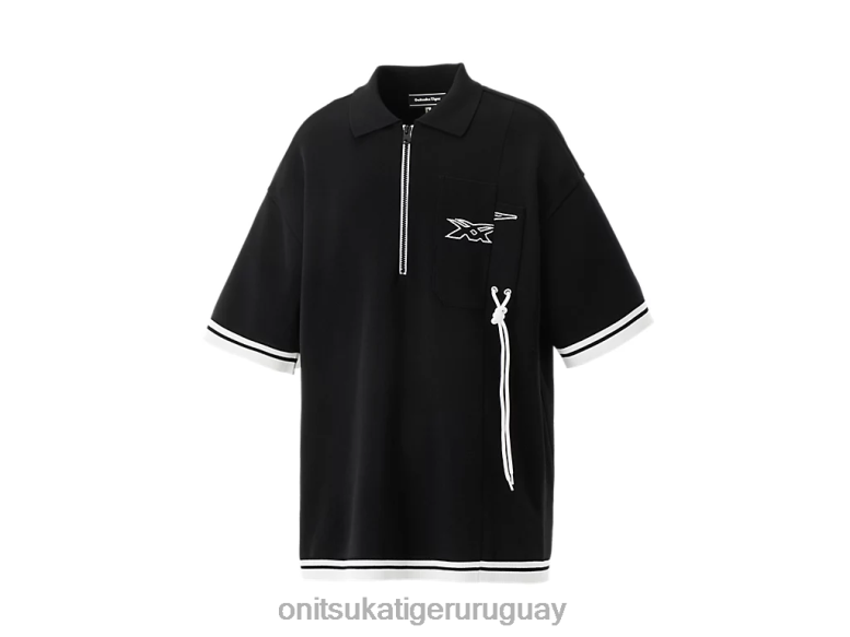 Onitsuka Tiger parte superior unisexo J06BX410 negro ropa