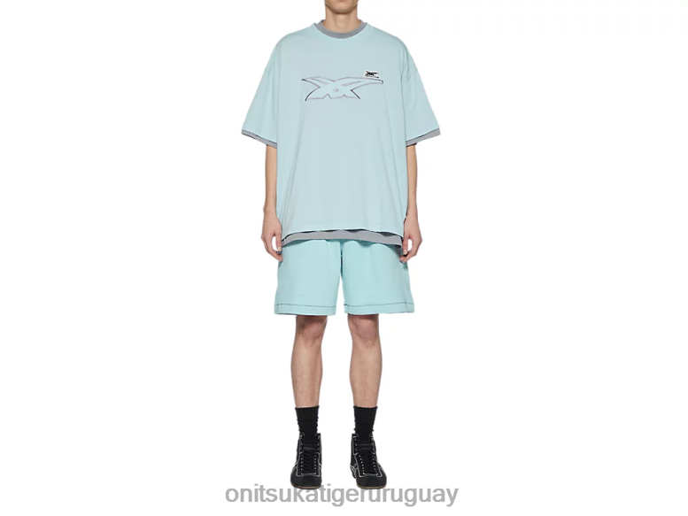 Onitsuka Tiger parte superior unisexo J06BX411 azul claro/gris ropa