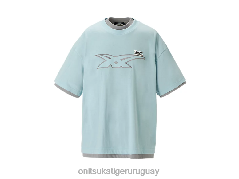 Onitsuka Tiger parte superior unisexo J06BX411 azul claro/gris ropa