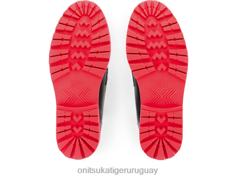 Onitsuka Tiger poco holgazán mujer J06BX540 negro/rojo clásico zapatos