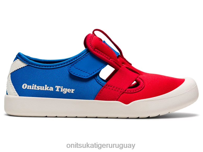 Onitsuka Tiger sandalia méxico 66 niños J06BX642 rojo clásico/azul directorio zapatos
