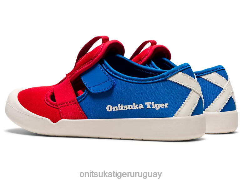 Onitsuka Tiger sandalia méxico 66 niños J06BX642 rojo clásico/azul directorio zapatos