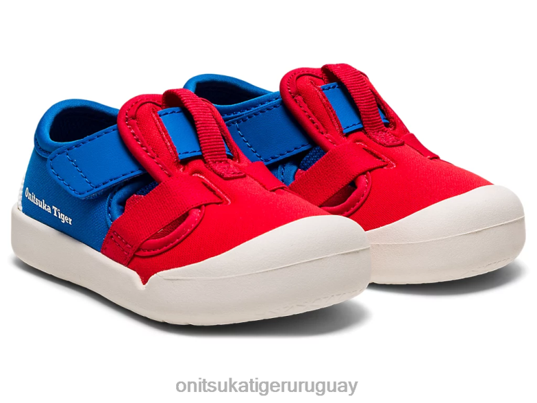 Onitsuka Tiger sandalia méxico 66 niños J06BX657 rojo clásico/azul directorio zapatos
