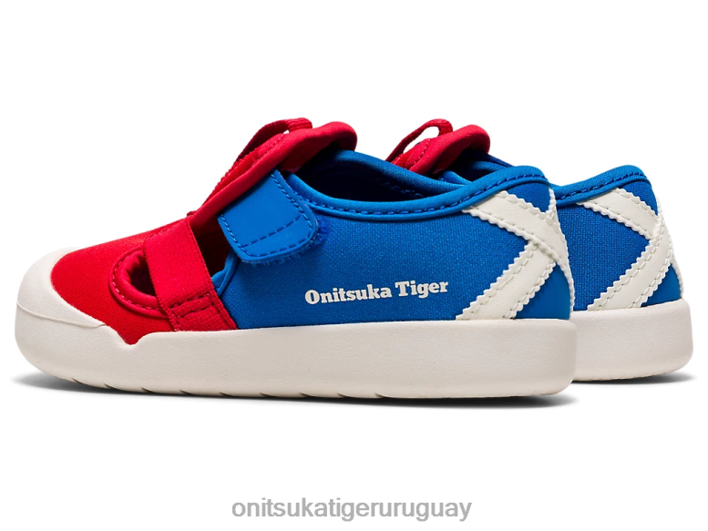 Onitsuka Tiger sandalia méxico 66 niños J06BX657 rojo clásico/azul directorio zapatos
