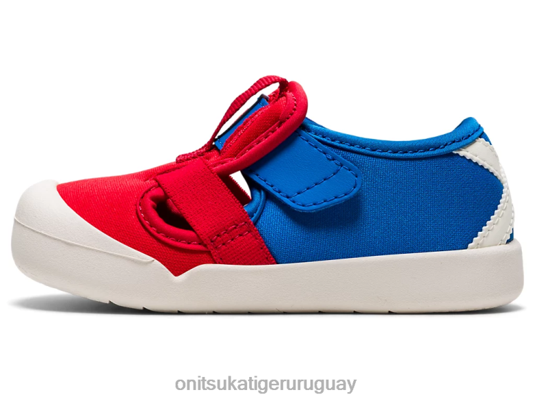 Onitsuka Tiger sandalia méxico 66 niños J06BX657 rojo clásico/azul directorio zapatos