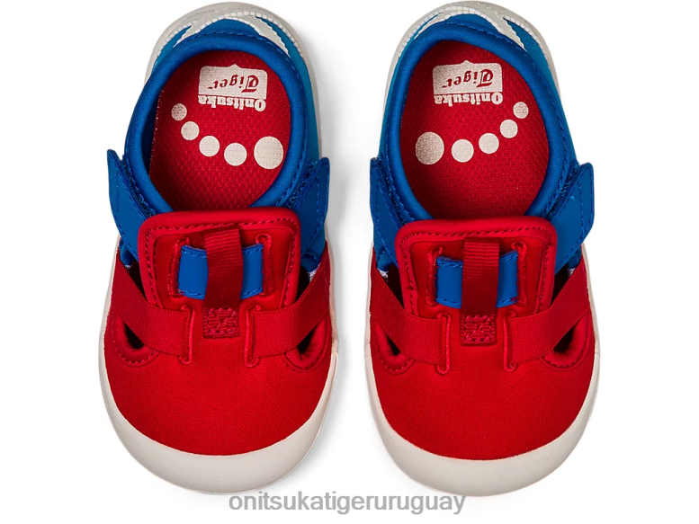 Onitsuka Tiger sandalia méxico 66 niños J06BX657 rojo clásico/azul directorio zapatos