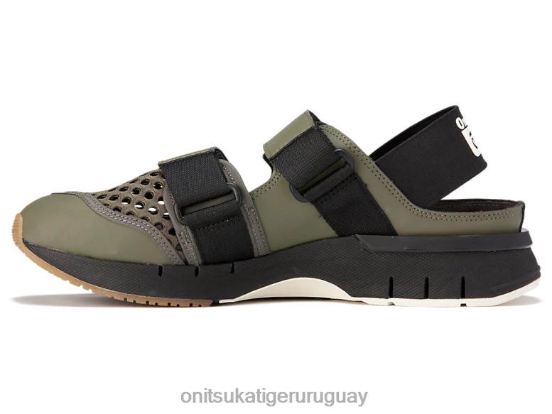 Onitsuka Tiger sandalia rebilac unisexo J06BX100 manto verde zapatos