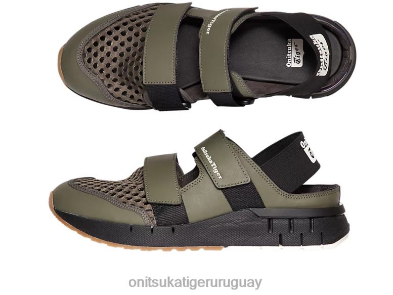 Onitsuka Tiger sandalia rebilac unisexo J06BX100 manto verde zapatos