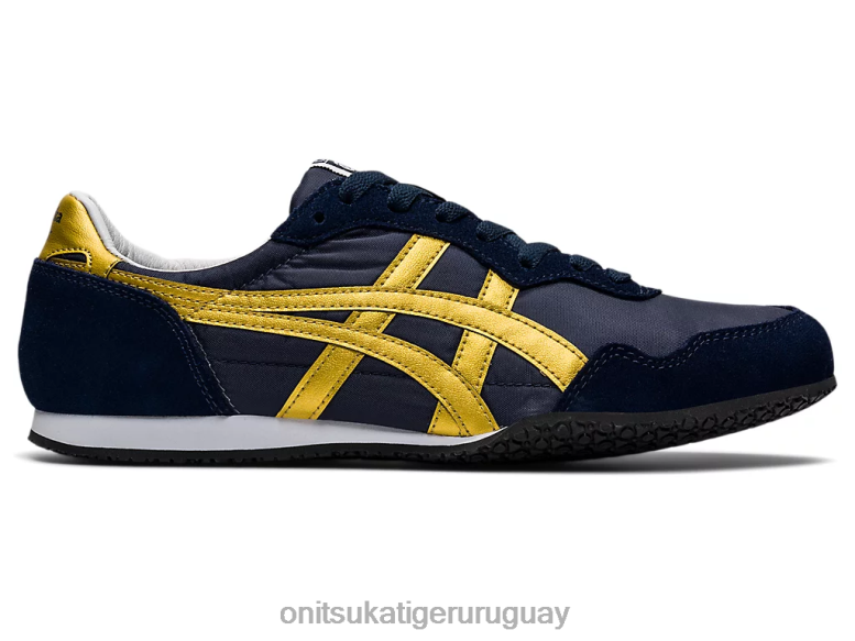 Onitsuka Tiger serrano unisexo J06BX323 medianoche/oro puro zapatos