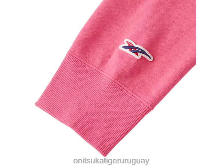 Onitsuka Tiger sudadera con capucha unisexo J06BX476 rosa ropa