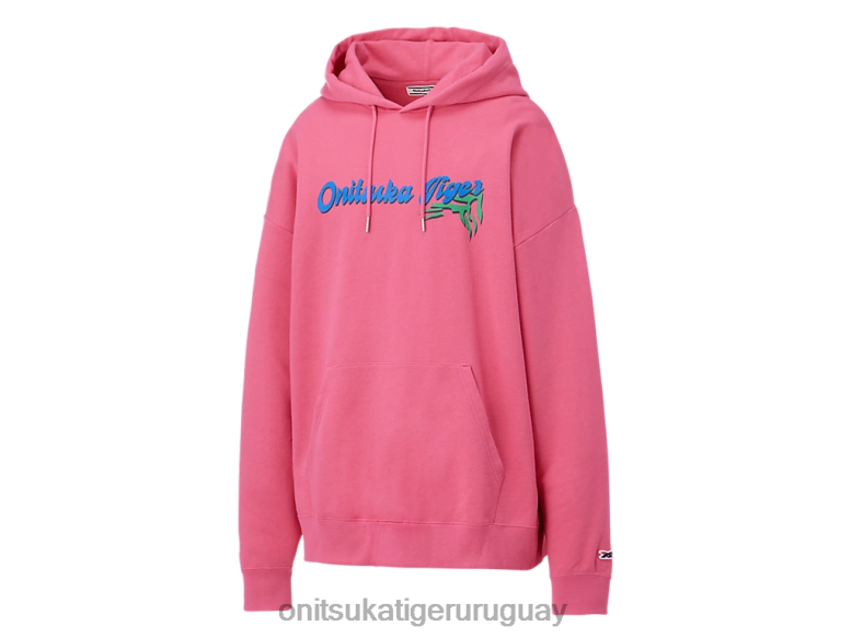 Onitsuka Tiger sudadera con capucha unisexo J06BX476 rosa ropa
