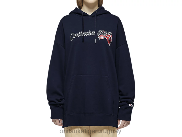 Onitsuka Tiger sudadera con capucha unisexo J06BX479 azul marino oscuro ropa