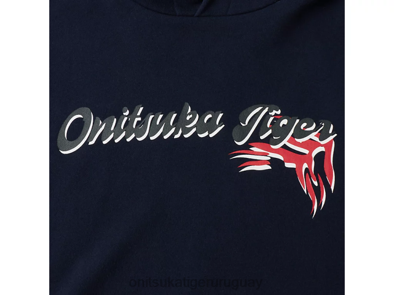 Onitsuka Tiger sudadera con capucha unisexo J06BX479 azul marino oscuro ropa