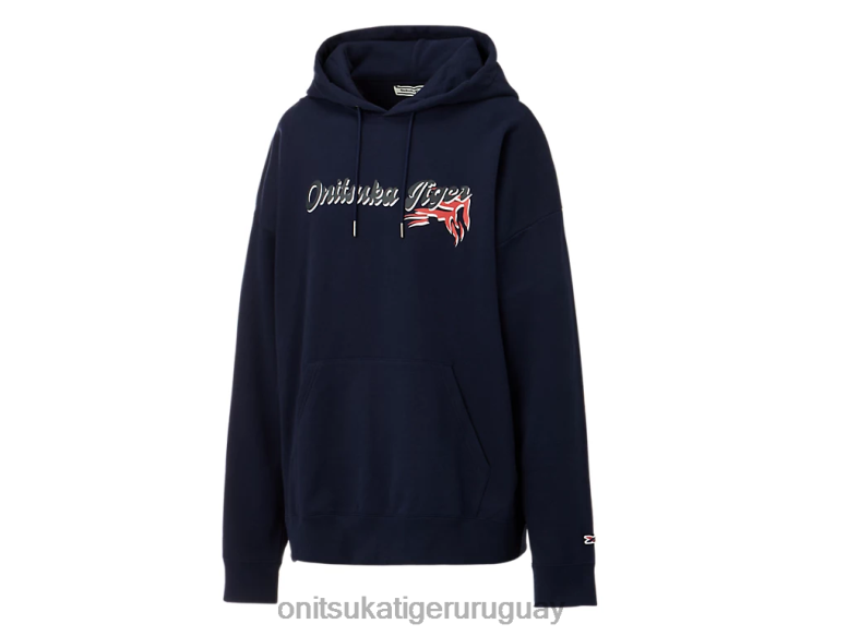 Onitsuka Tiger sudadera con capucha unisexo J06BX479 azul marino oscuro ropa