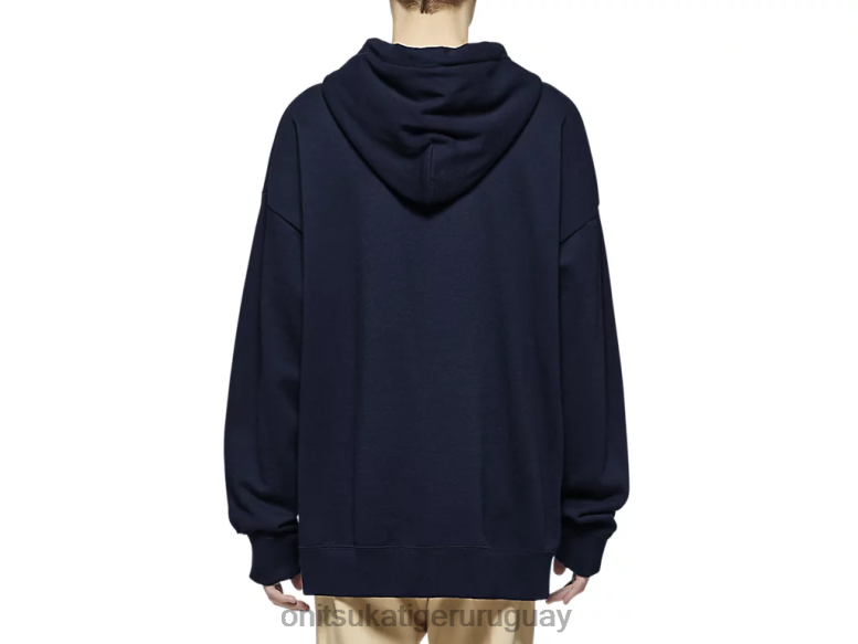 Onitsuka Tiger sudadera con capucha unisexo J06BX479 azul marino oscuro ropa