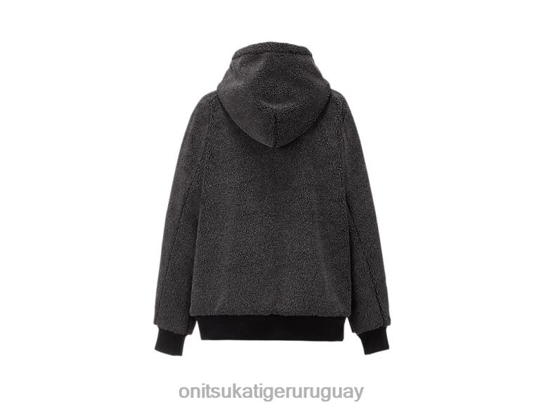 Onitsuka Tiger sudadera con capucha y cremallera hombres J06BX466 negro ropa