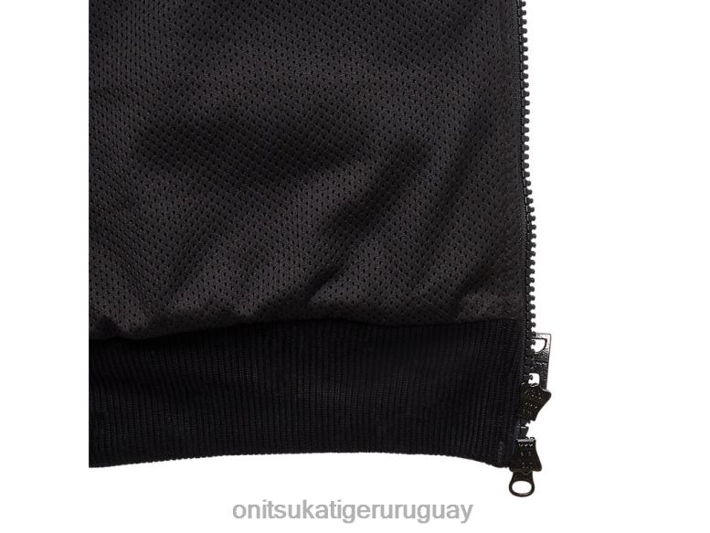 Onitsuka Tiger sudadera con capucha y cremallera hombres J06BX466 negro ropa
