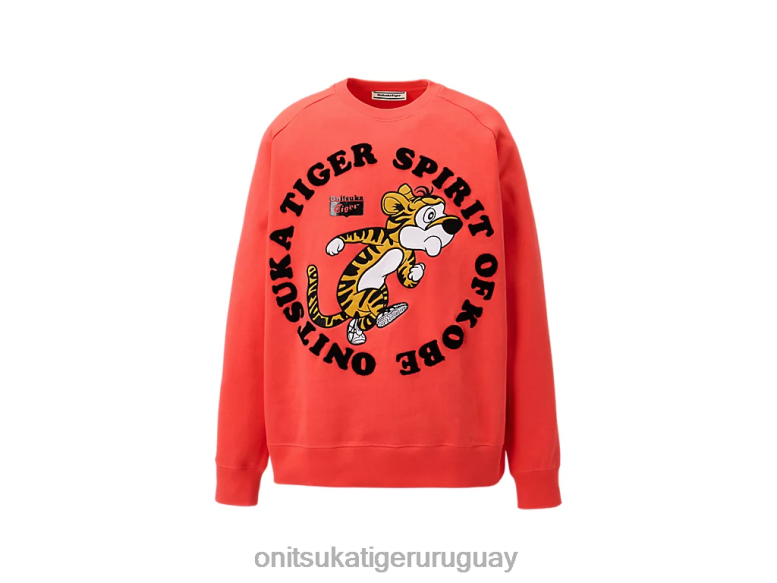 Onitsuka Tiger sudadera hombres J06BX438 rosa ropa